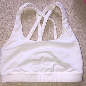 White sports bra